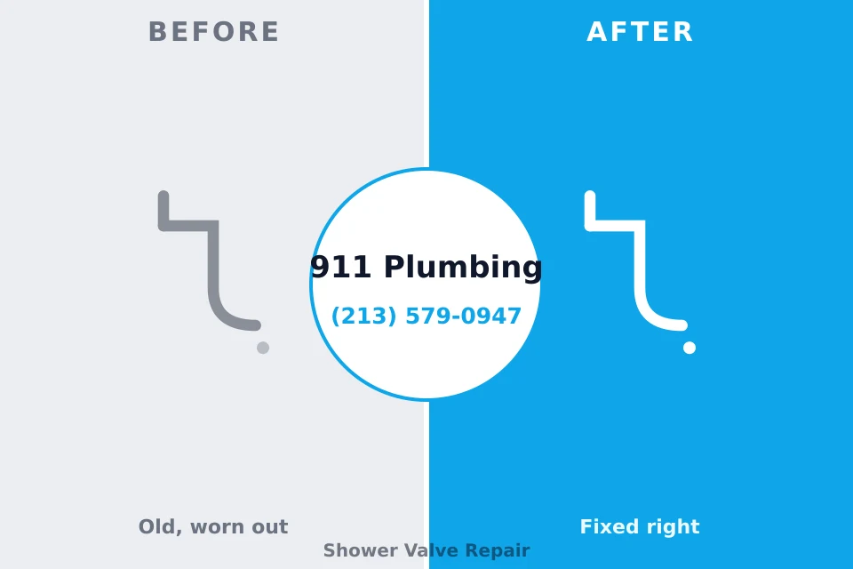 Before and after: plumbing company Venus, TX